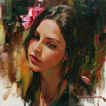 Pretty Girl MIG 20 Impressionist Oil Paintings